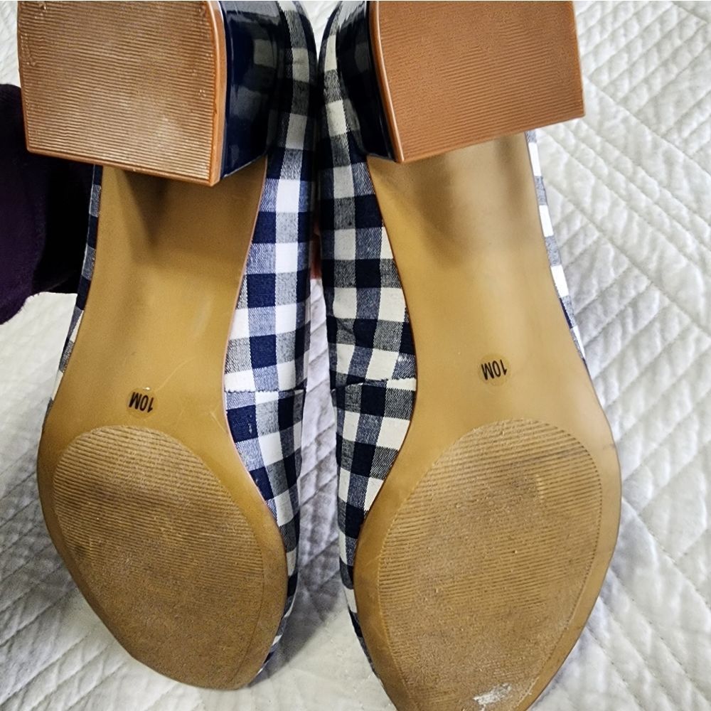 crown and ivy plaid low heels shoes - Picture 7 of 9